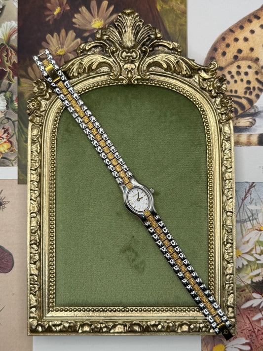 Working Vintage Two Tone Watch