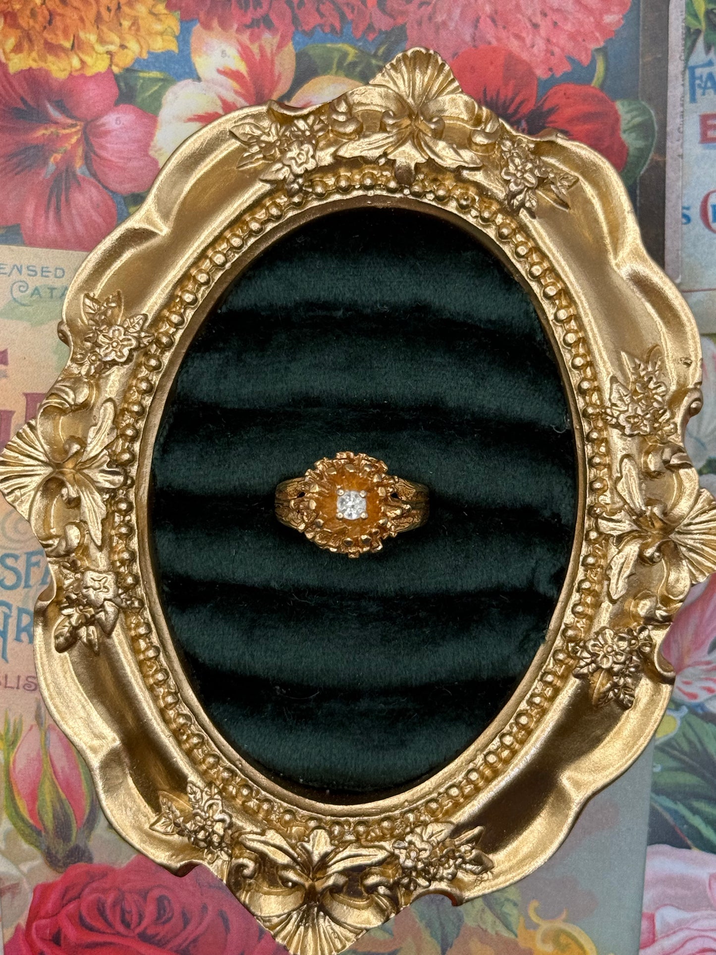 Vintage Gold Tone Ring Size 7