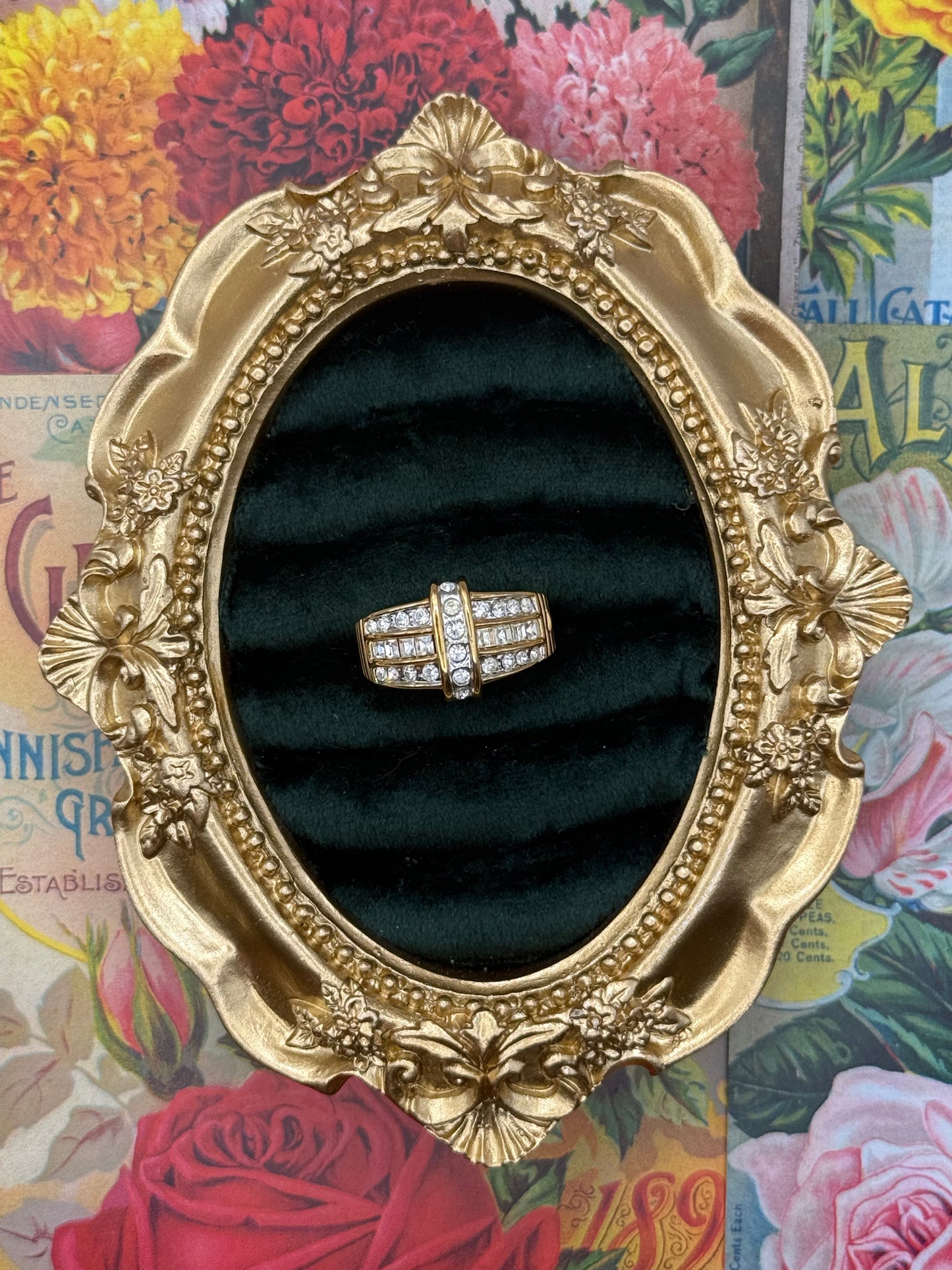 Vintage Gold Tone Ring Size 7