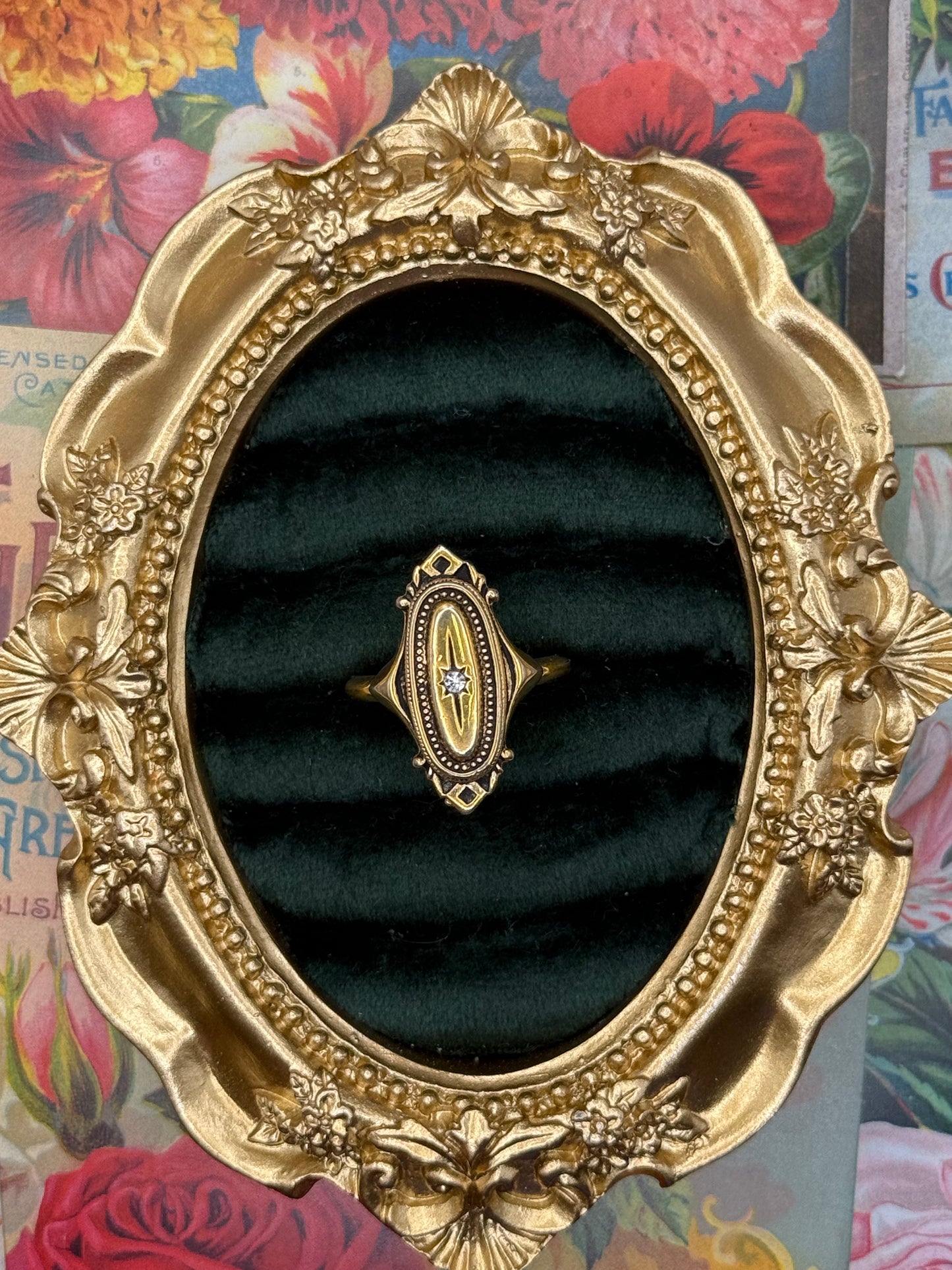 Vintage Gold Tone Avon Kensington Ring Size 8.25