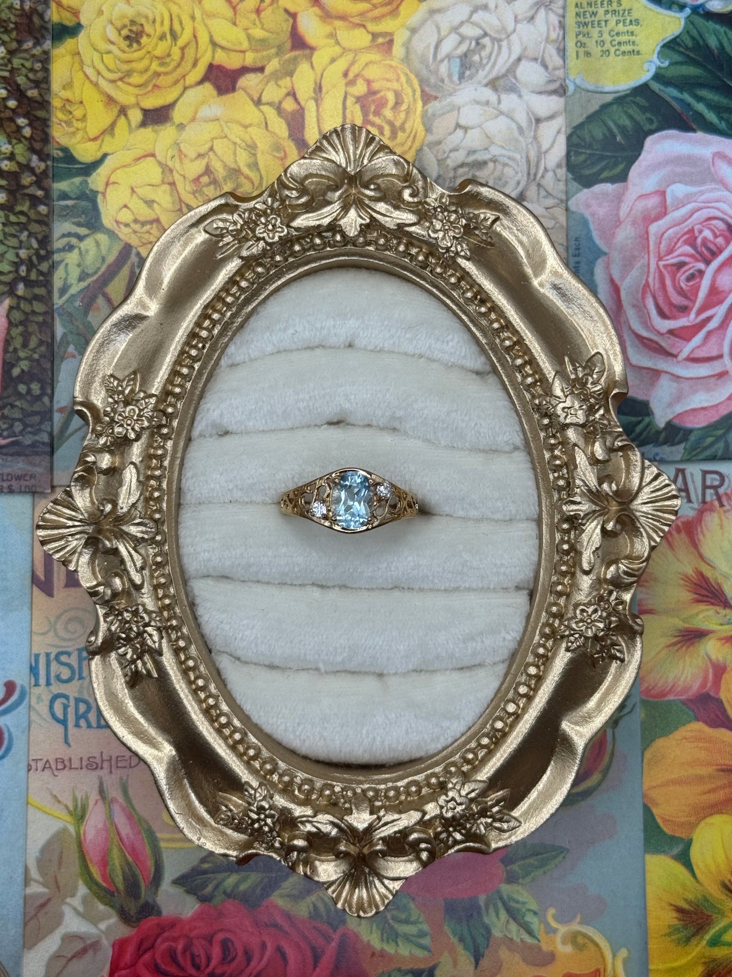 Vintage Gold Tone Ring Size 7