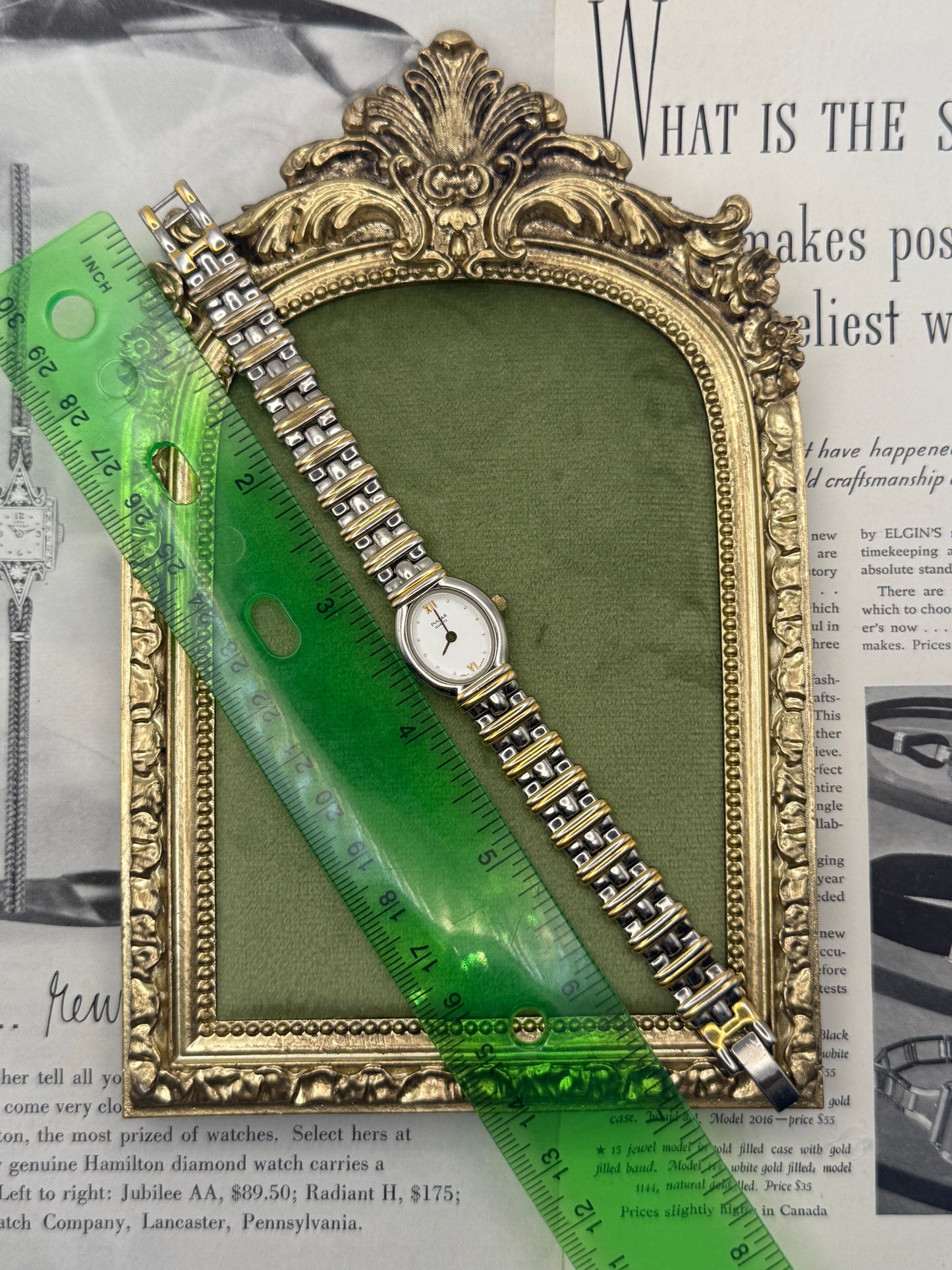 Nonworking Vintage Two Tone Watch