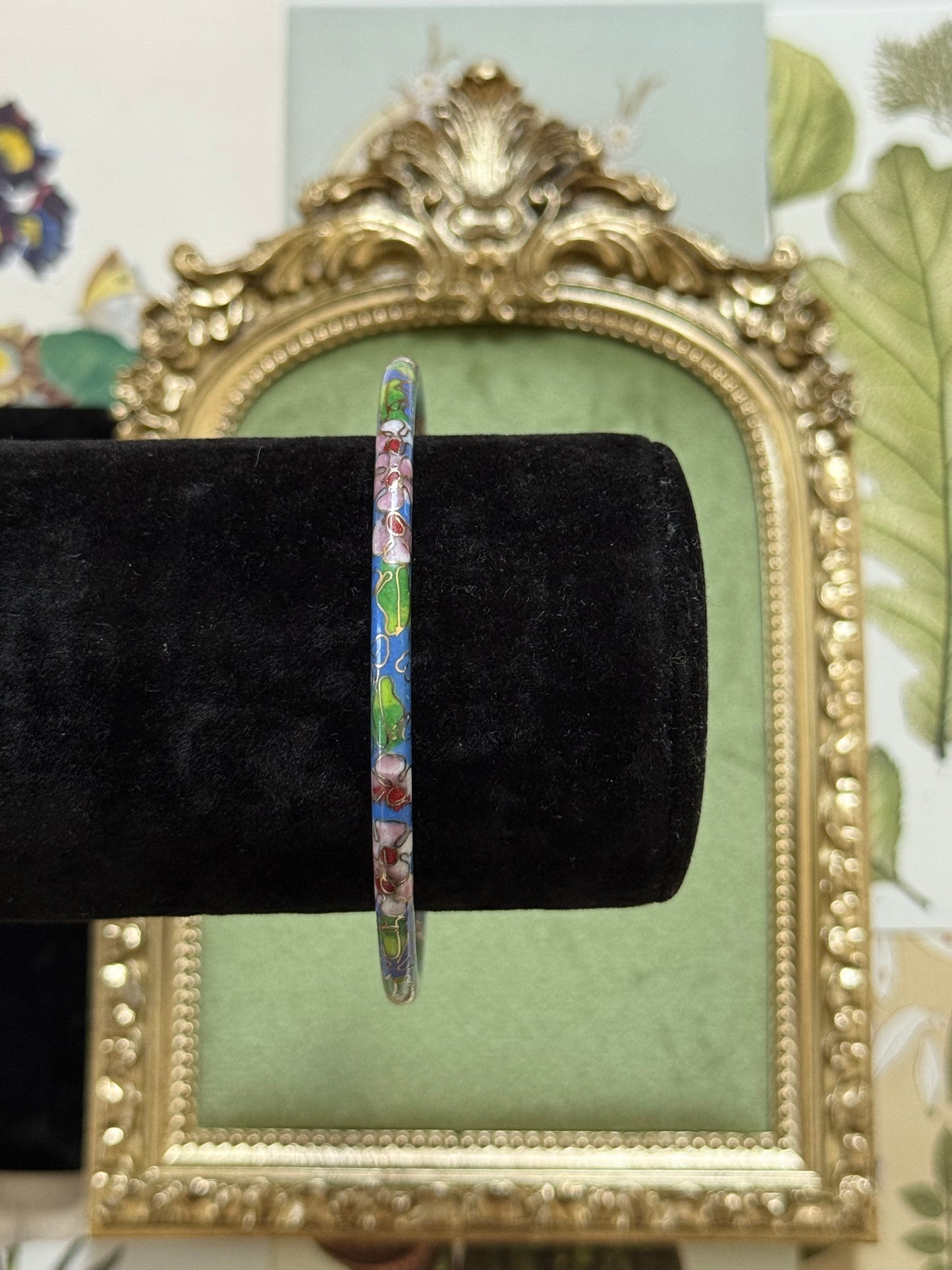 Vintage Cloisonne Enameled Bangle