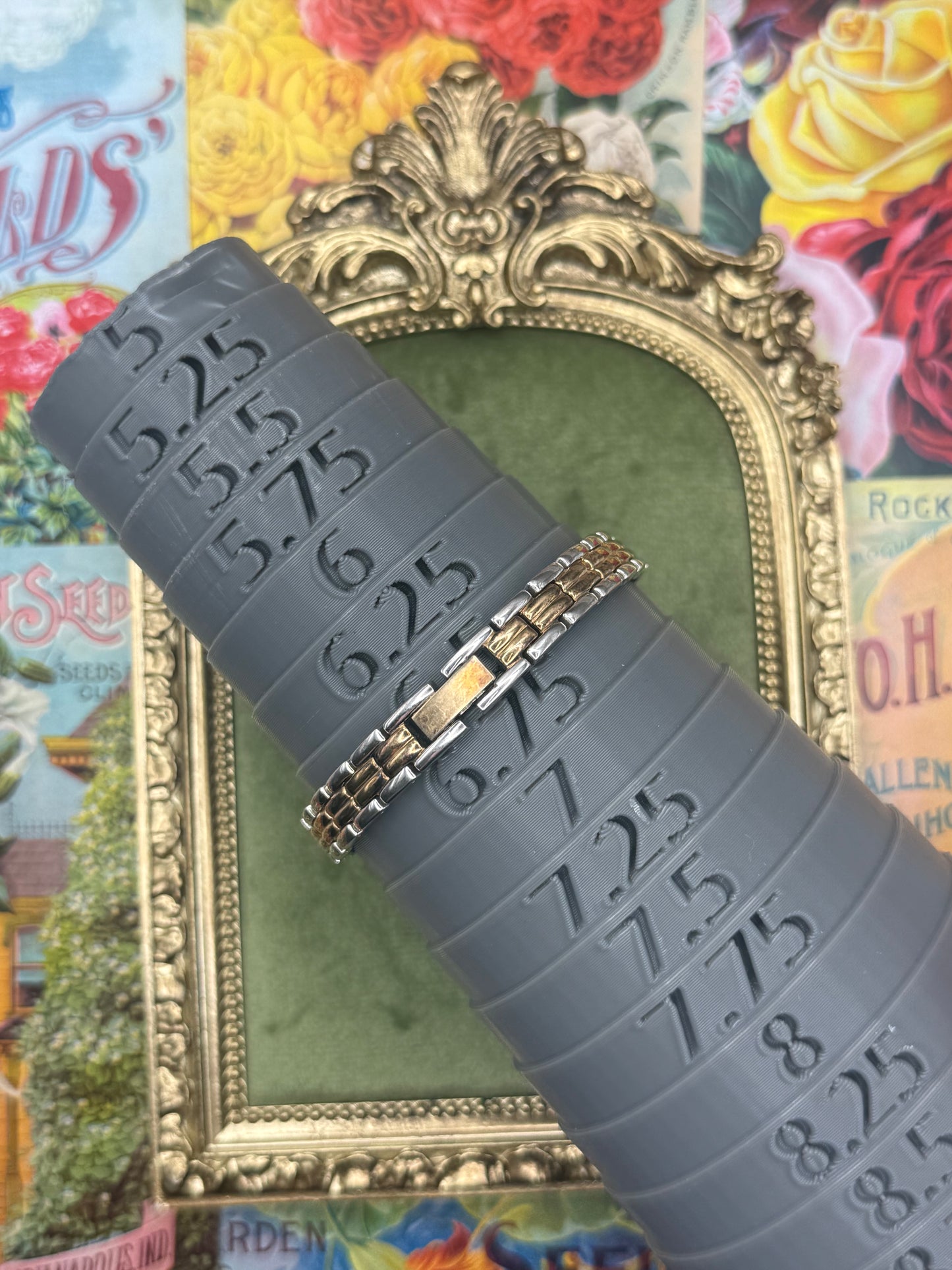 Working Vintage Two Tone Dainty Watch 6.5”