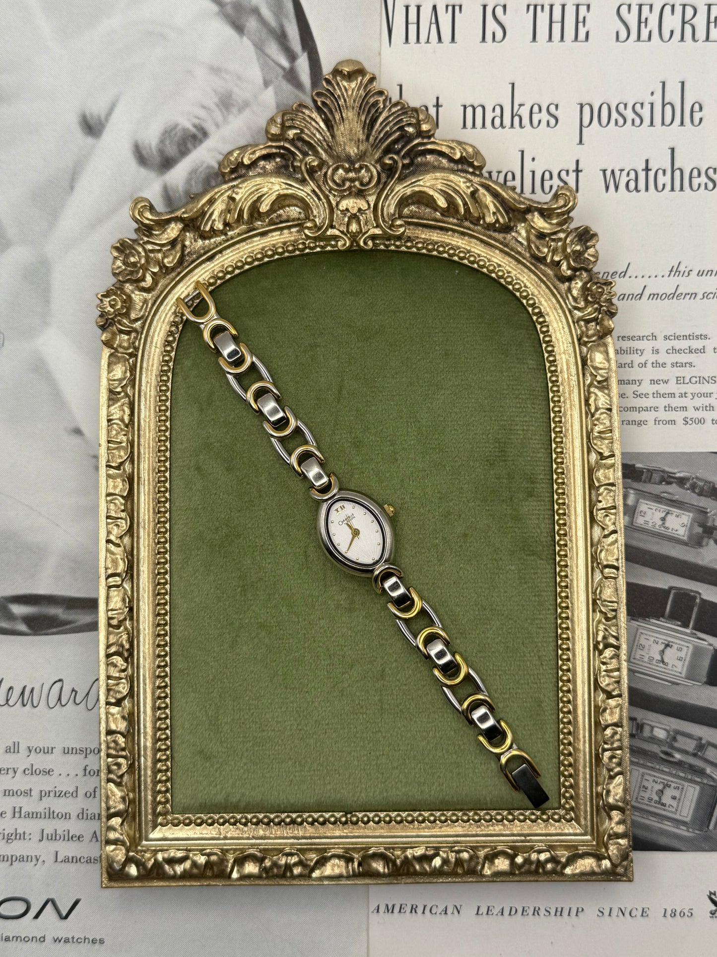 Working Vintage Two Tone Watch