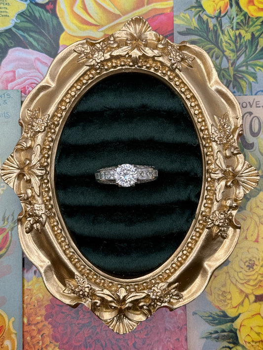 Vintage Silver Tone Ring Size 10