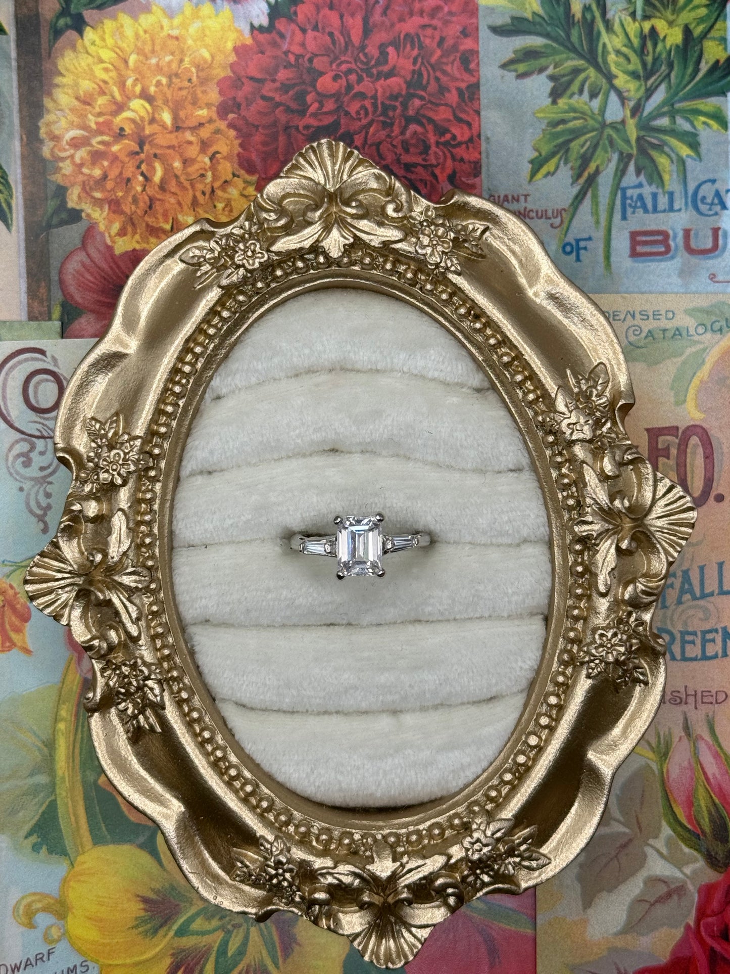 Vintage Silver Tone Dainty Ring Size 5.75