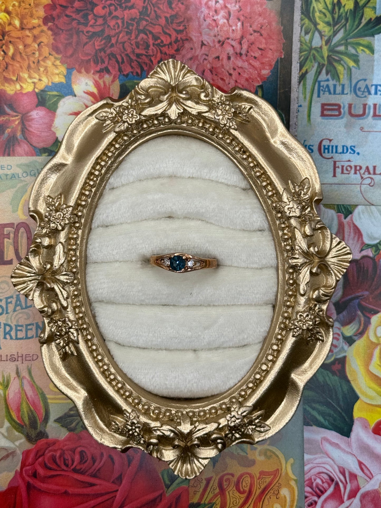 Vintage Gold Tone Dainty Ring Size 6