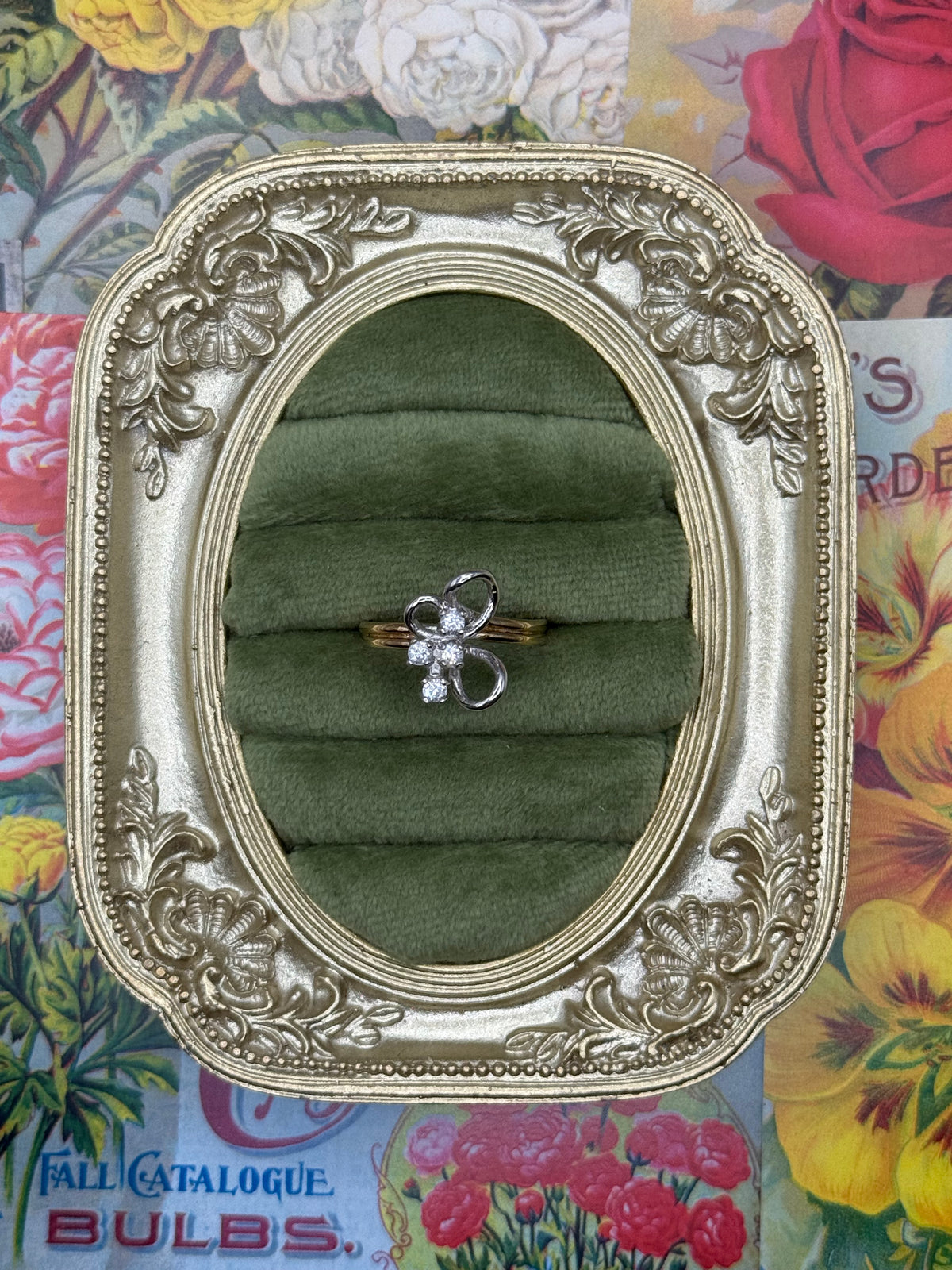 Vintage Two Tone Ring Size 9