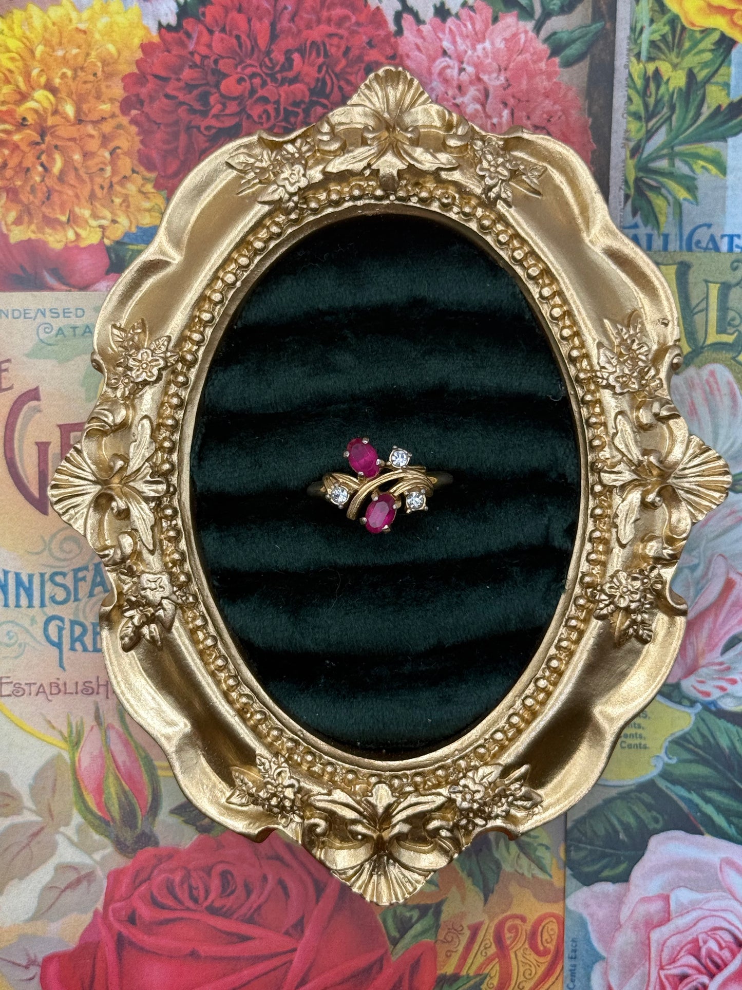 Vintage Gold Tone Avon Ring Size 7.75