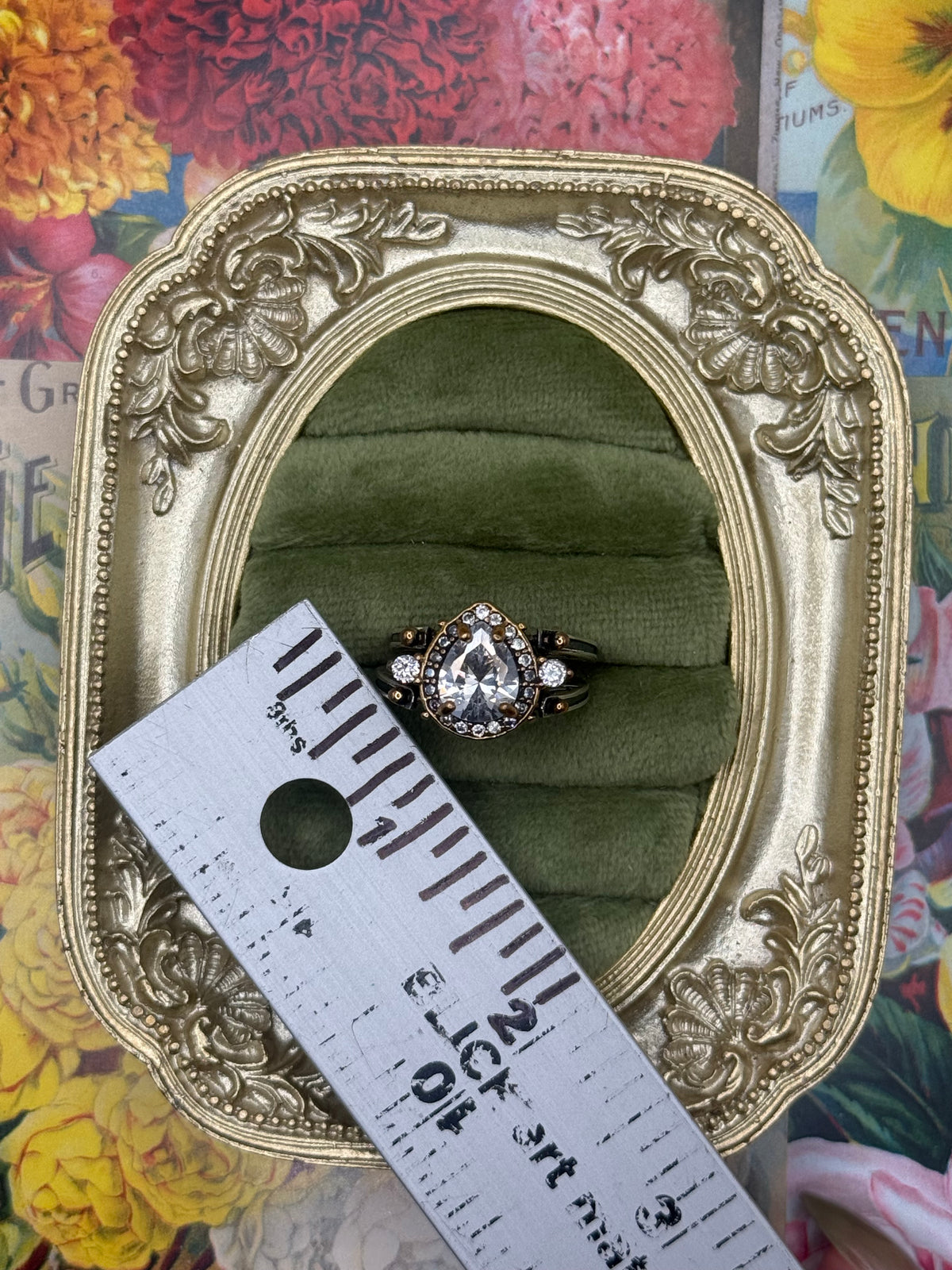 Modern Two Tone Chunky Reversible Flip Ring Size 9