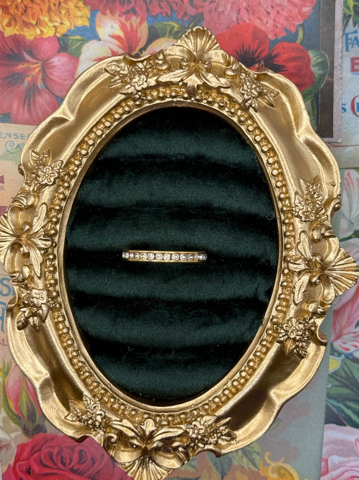 Vintage Gold Tone Avon Stacker Ring Size 8.75