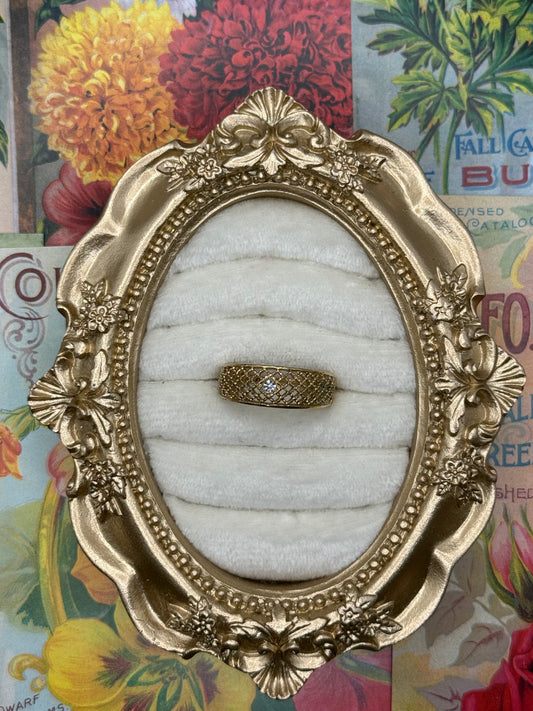 Vintage Gold Tone Avon Band Size 7.75