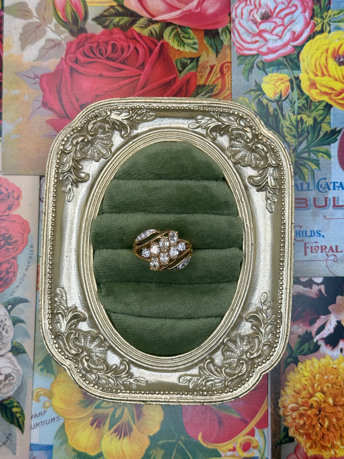 Vintage Gold Tone Ring Size 7