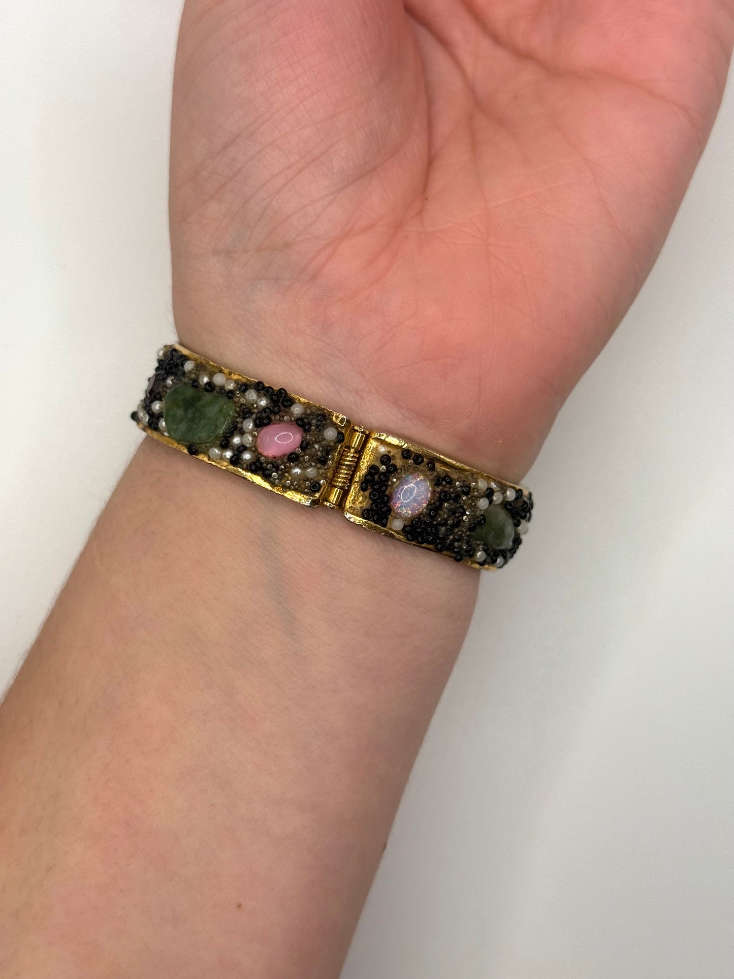 nonworking gold tone peek a boo watch