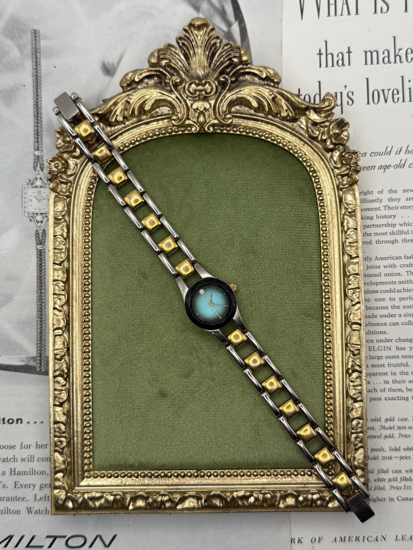 Working Vintage Two Tone Watch