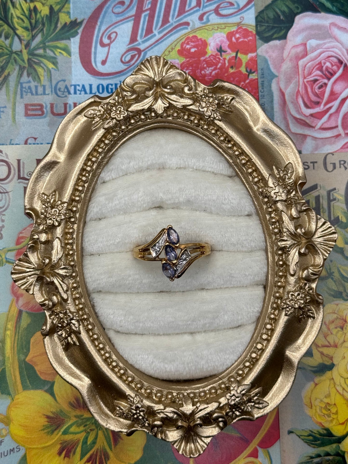 Vintage Gold Tone Ring Size 9