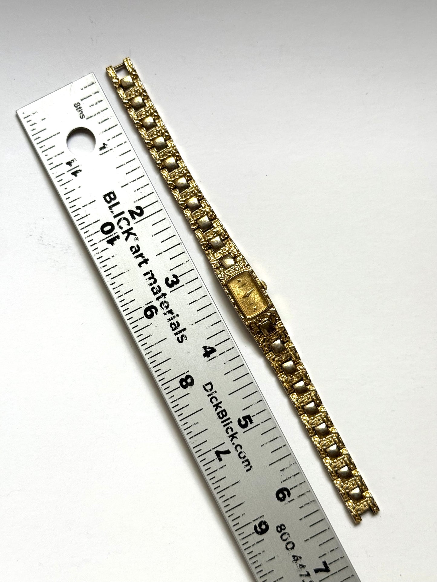working gold tone gold nugget style pulsar by seiko watch