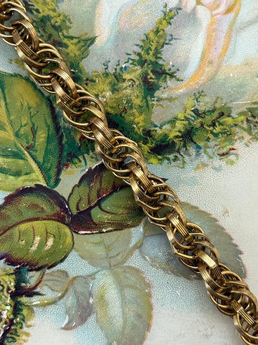 gold tone chain link bracelet