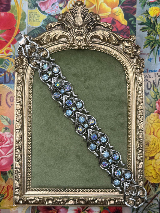 Vintage Silver Tone Coro Bracelet 6.75”