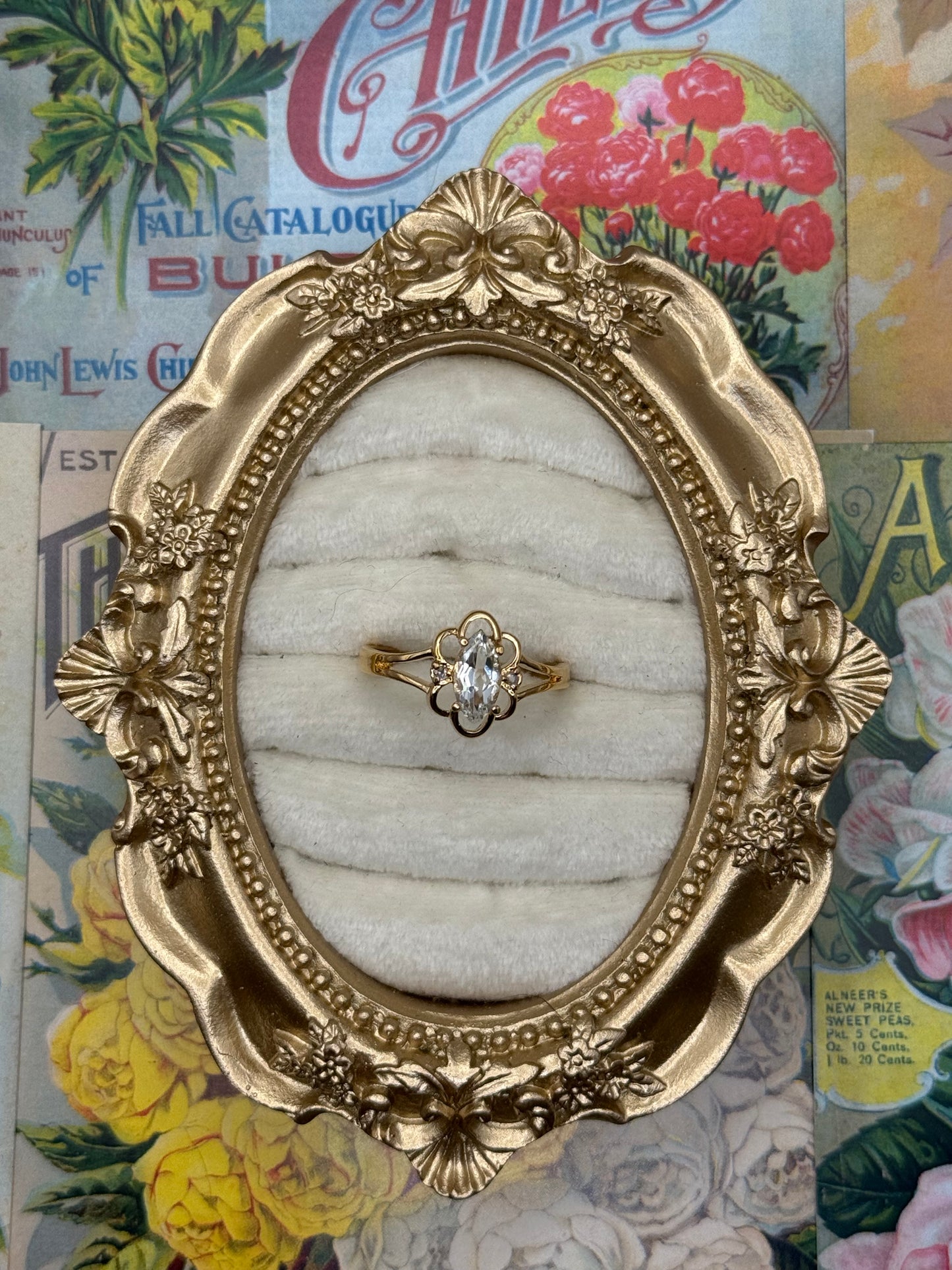 Vintage Gold Tone Ring Size 11.25