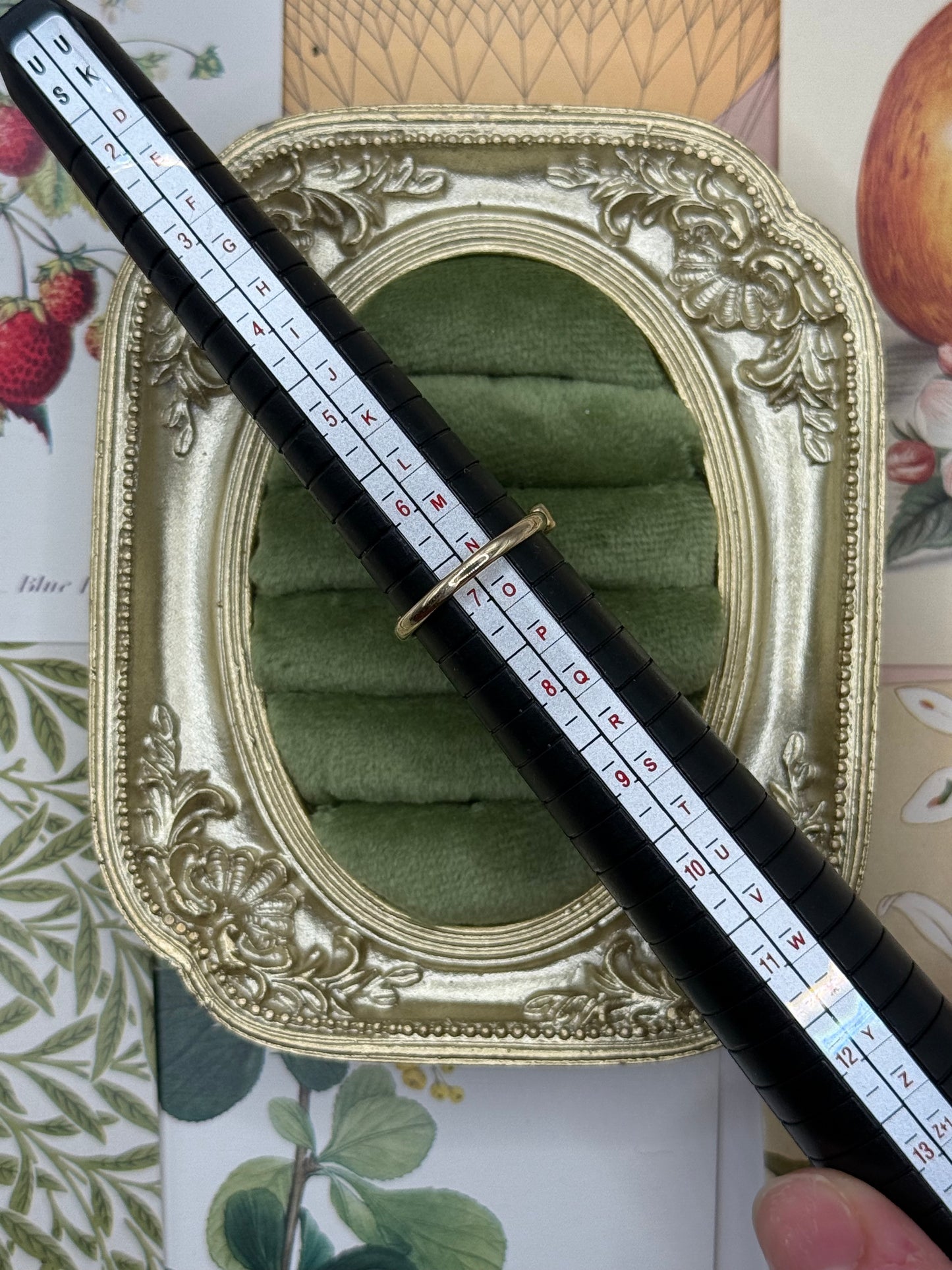 Vintage 10k Gold Egyptian Revival Spinner Ring Size