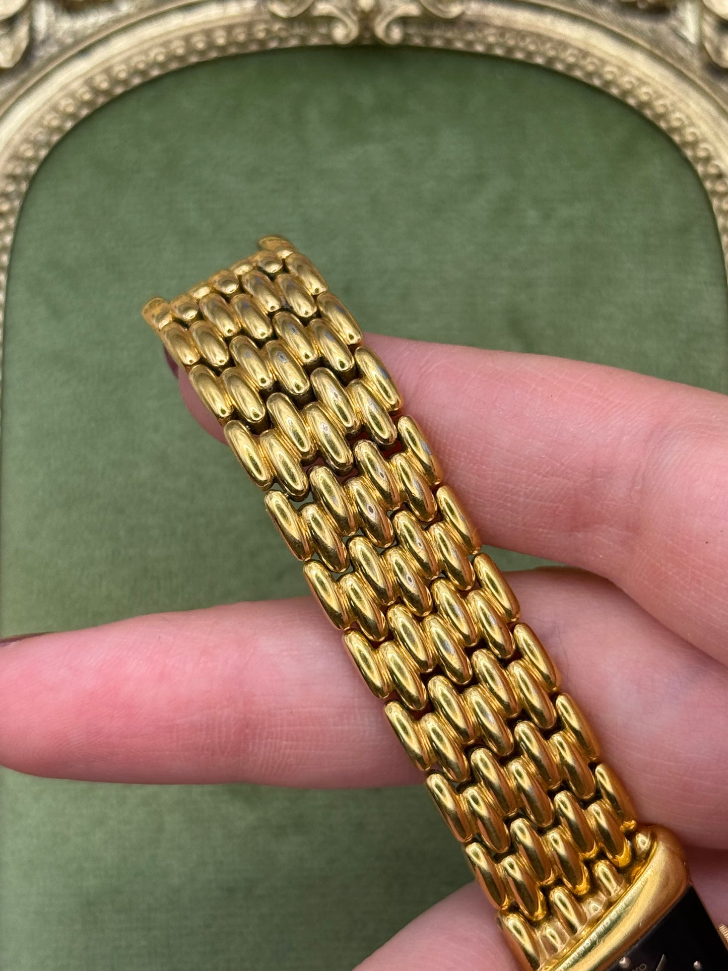 Working Vintage Gold Tone Seiko Half Moon Watch