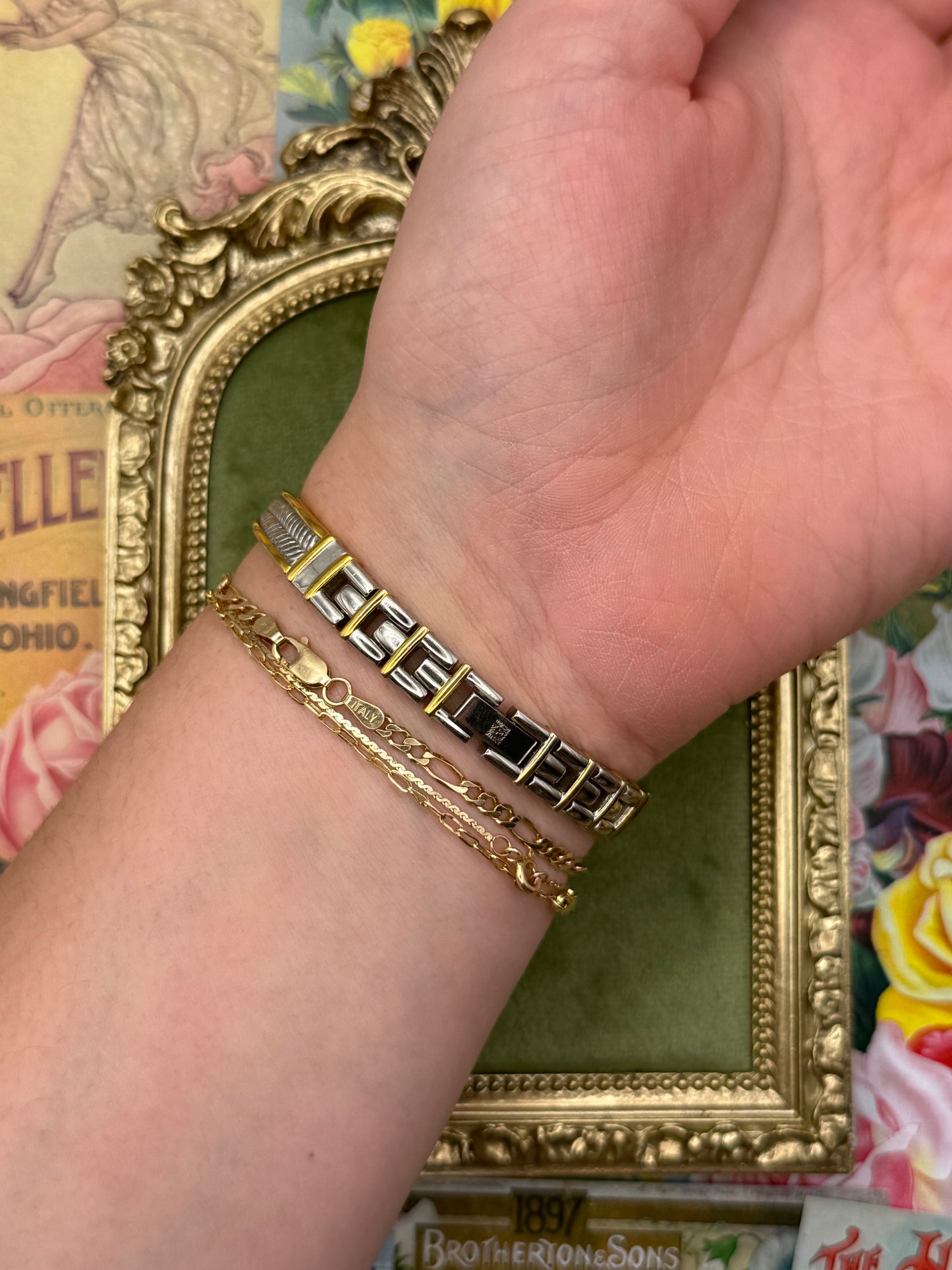 Working Vintage Two Tone Watch