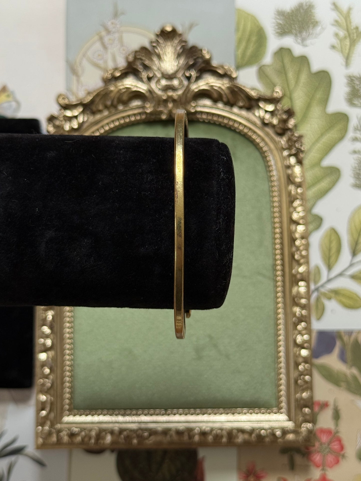 Vintage Gold Tone Taxco Inlay Bracelet