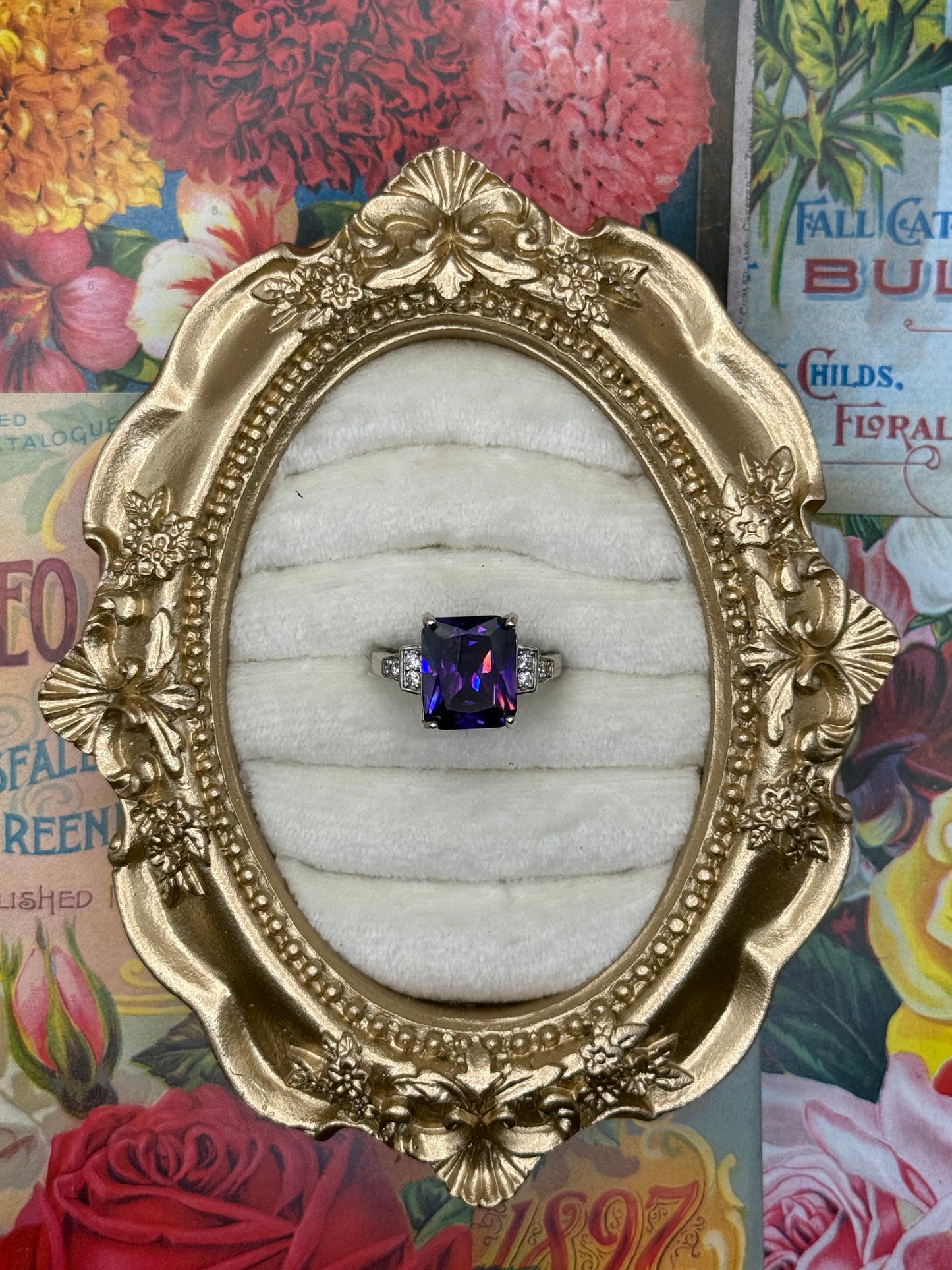 Vintage Silver Tone Ring Size 7.25