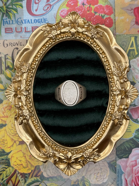 Vintage Sterling Silver Kraft Foods Commemorative Ring Size 10