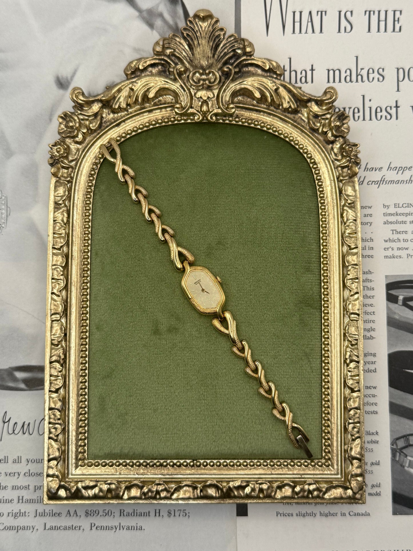 Nonworking Vintage Gold Tone Seiko Watch