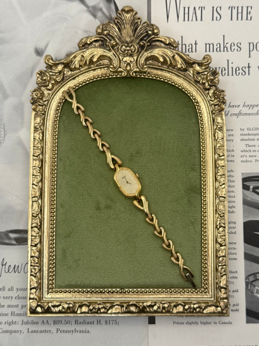 Nonworking Vintage Gold Tone Seiko Watch