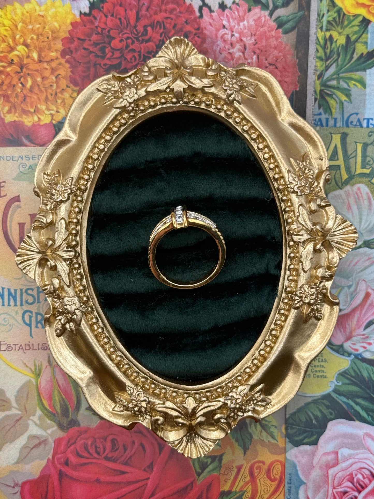 Vintage Gold Tone Ring Size 7