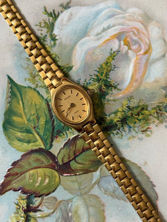 working gold tone pulsar by seiko watch