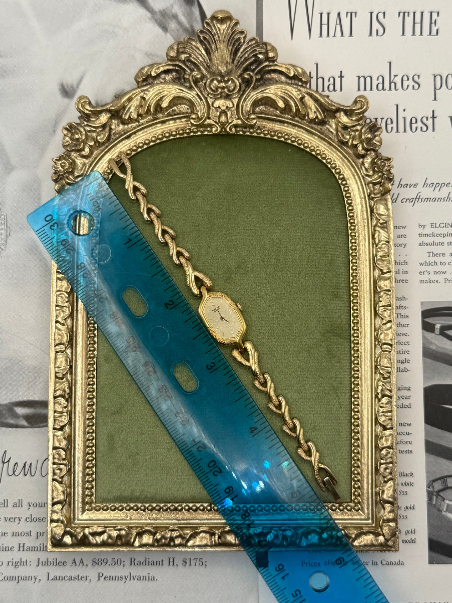 Nonworking Vintage Gold Tone Seiko Watch