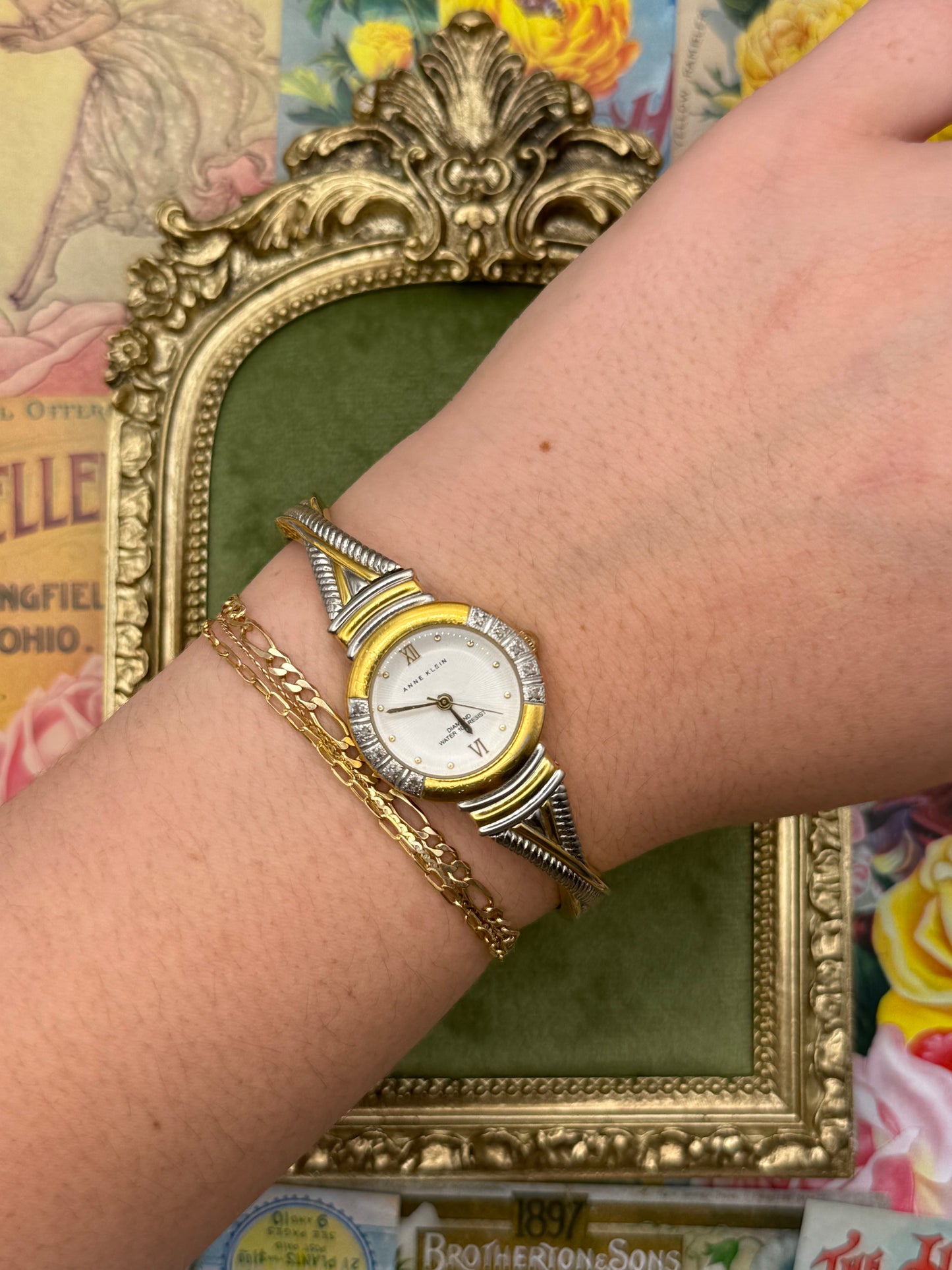 Working Vintage Two Tone Watch