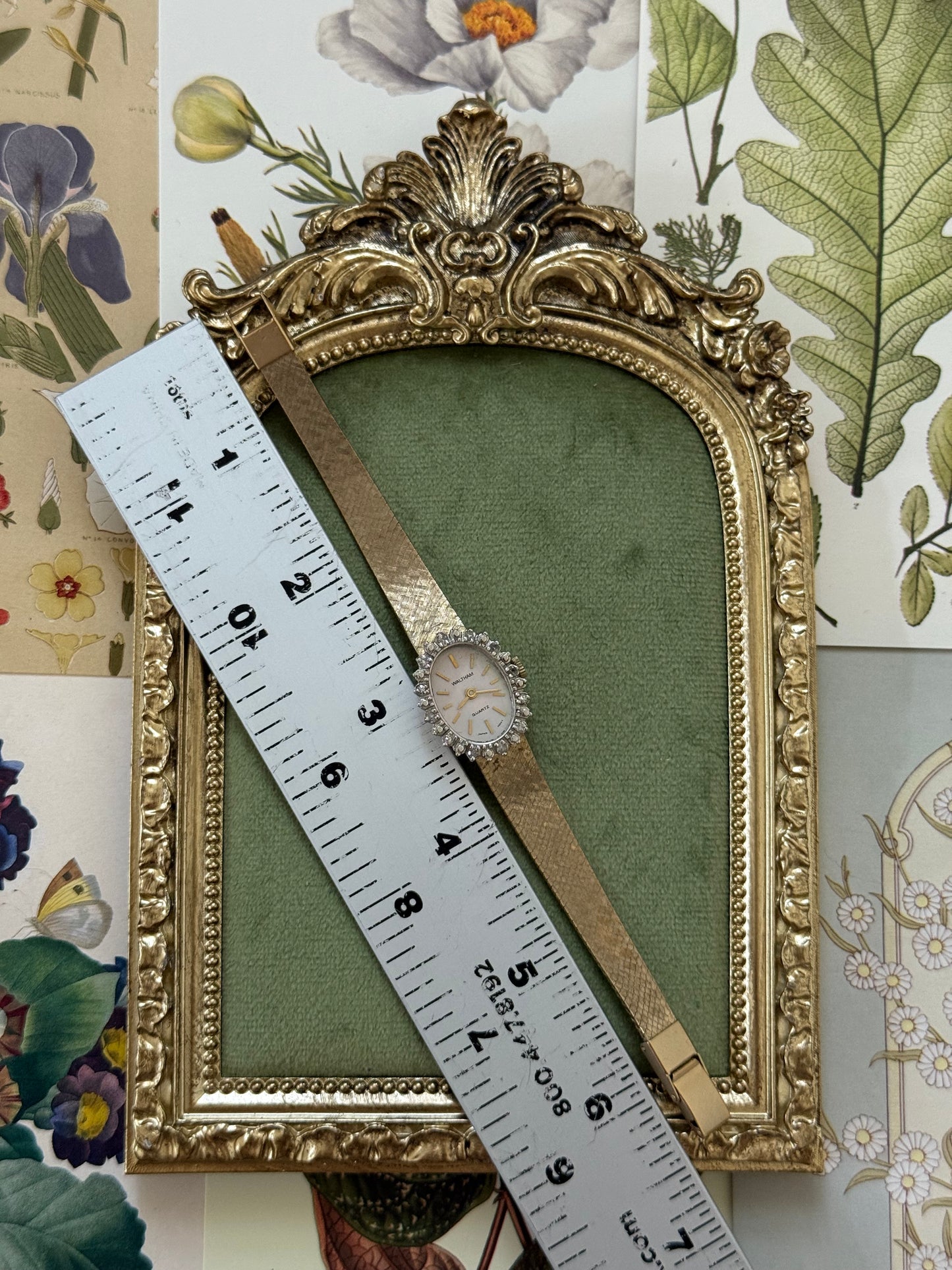 Working Vintage Diamond Bezel Watch