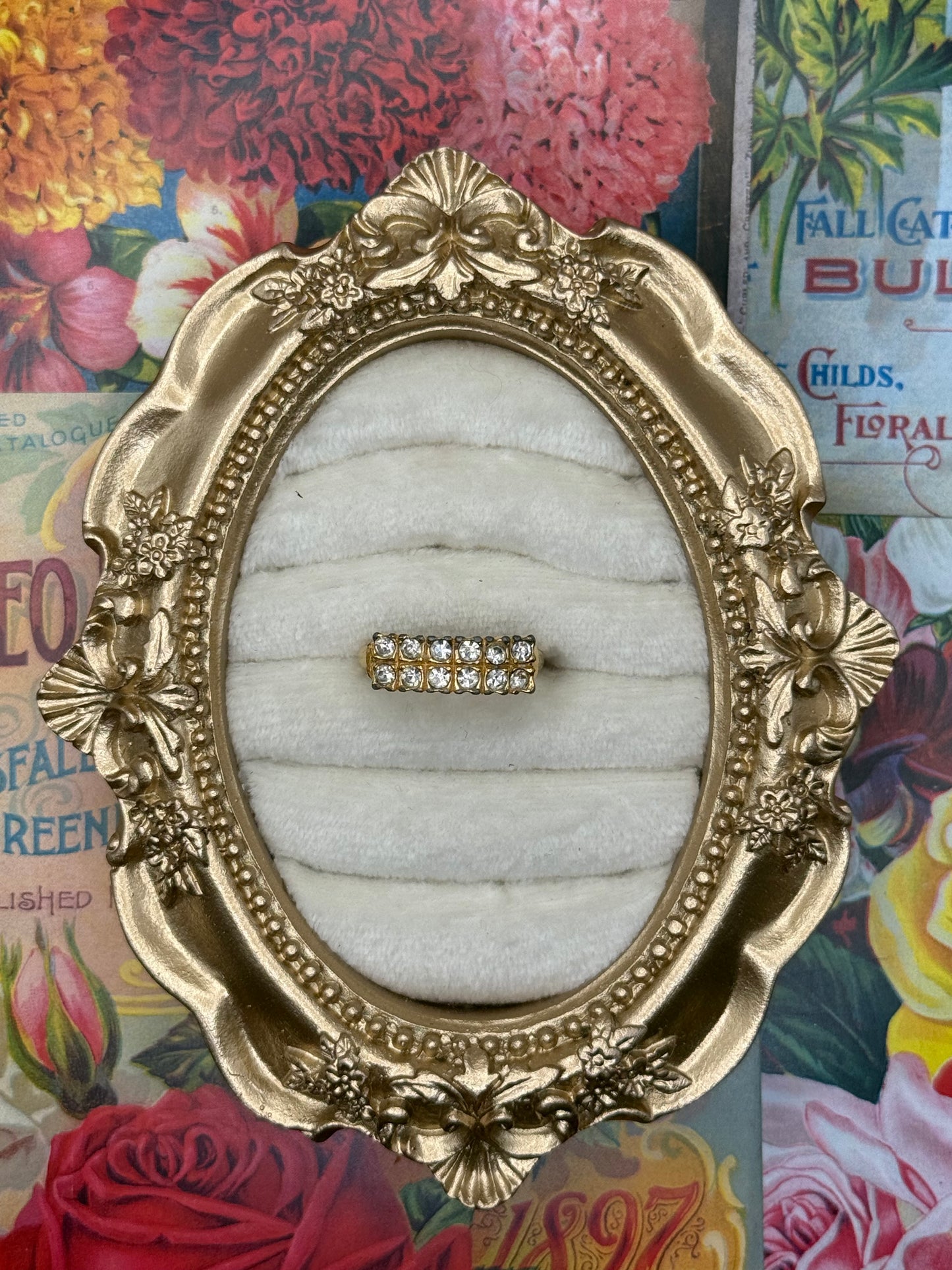 Vintage Gold Tone Ring Size 8