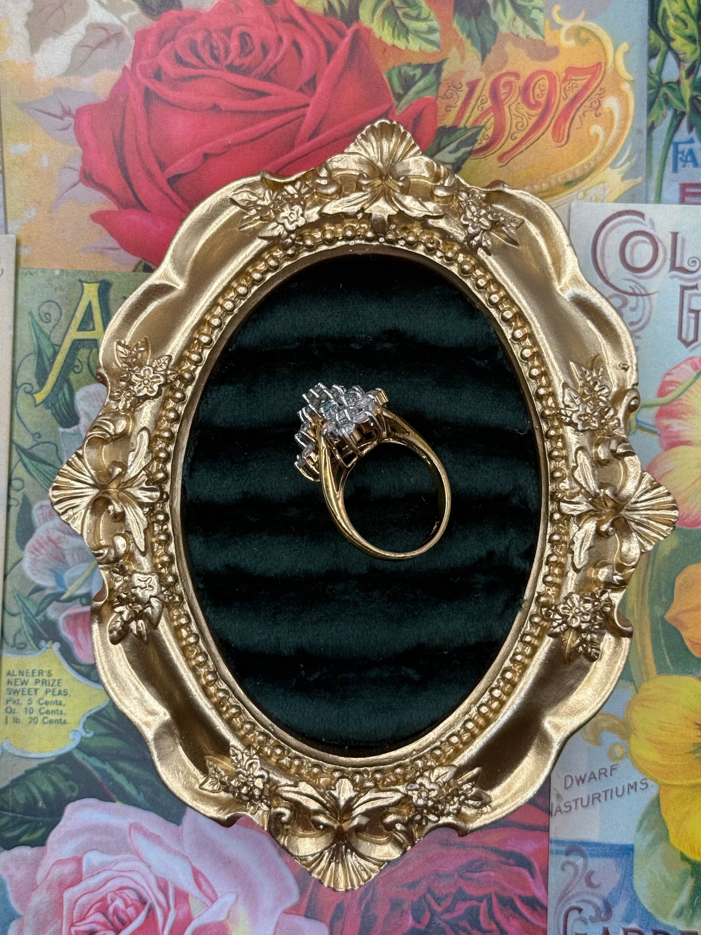 Vintage Gold Tone Ring Size 7