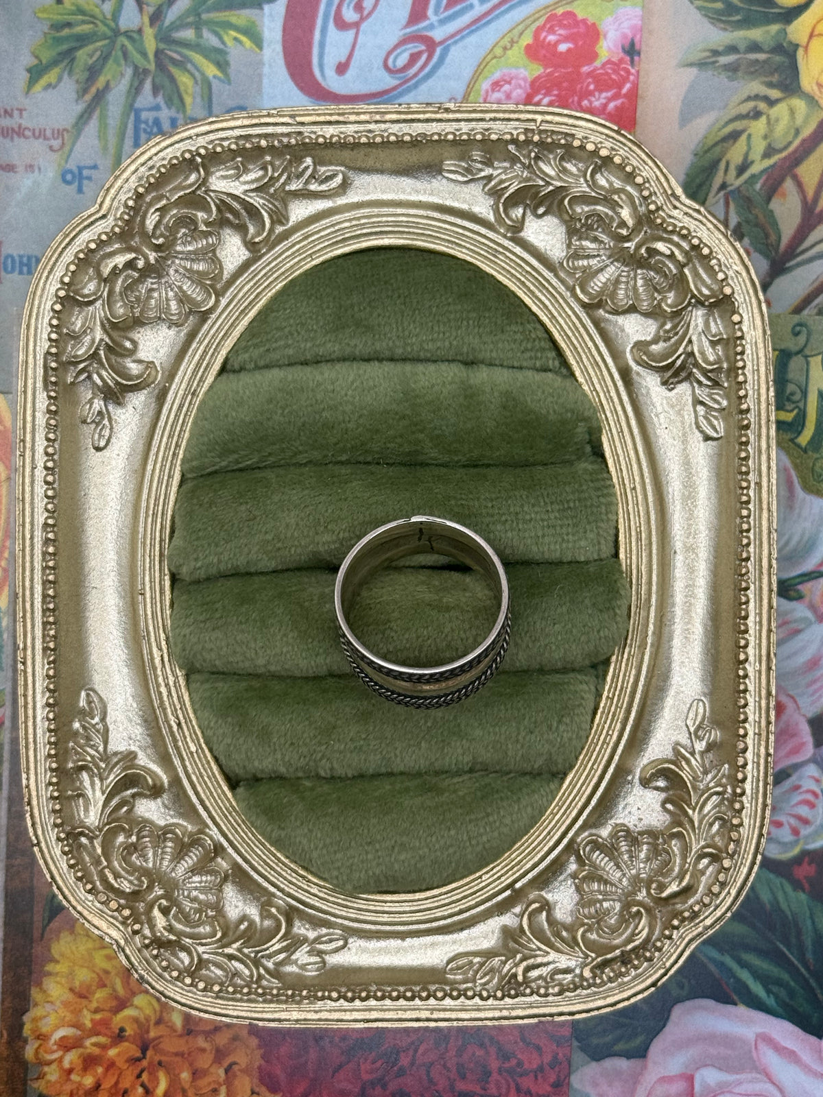 Sterling Silver Cigar Band Size 7.25