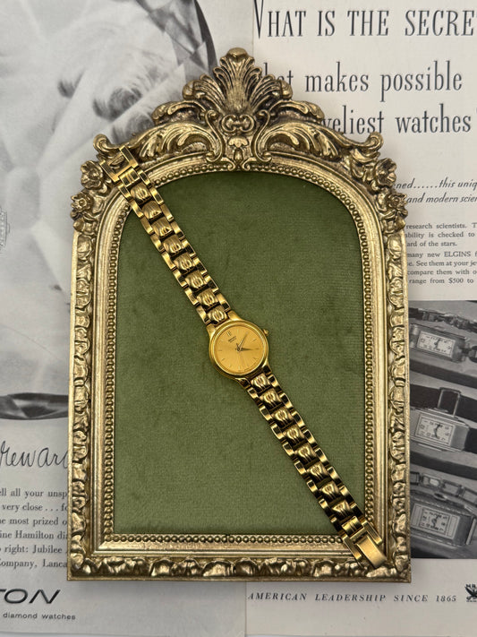 Working Vintage Gold Tone Seiko Watch