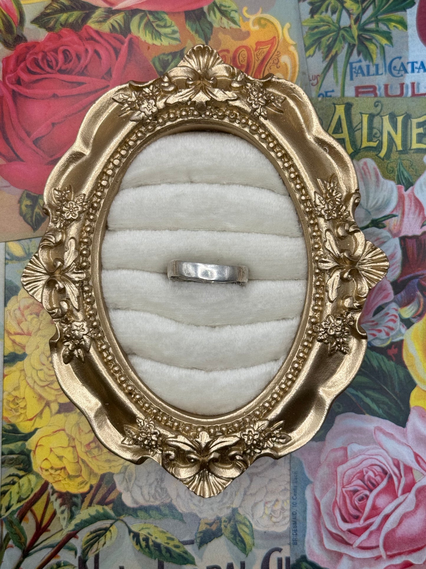 Sterling Silver Wobbly Handmade Ring Size 7