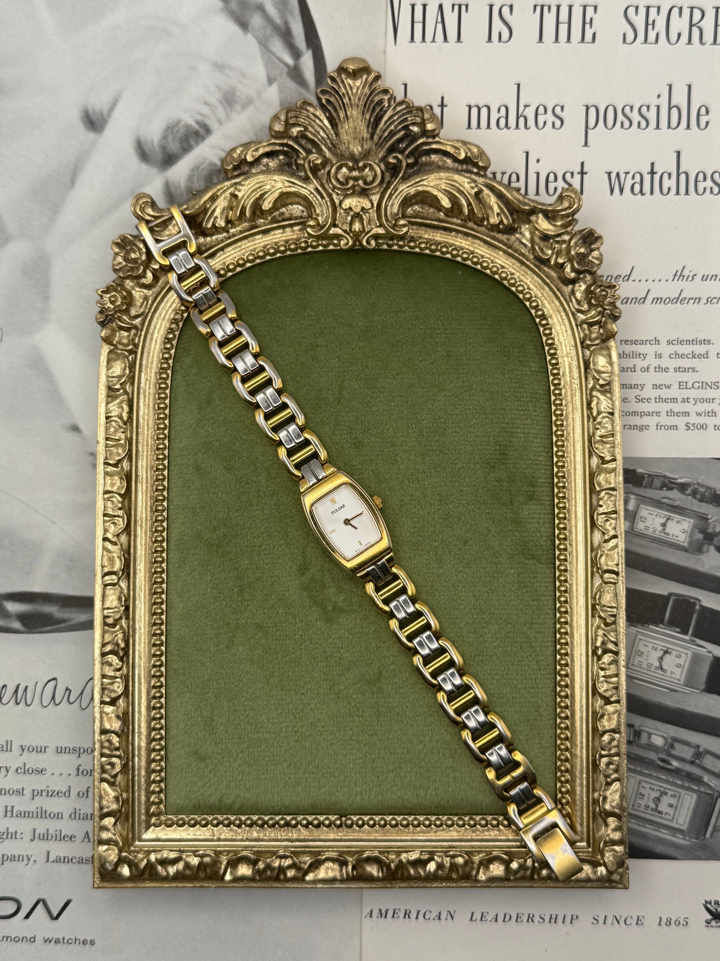 Working Vintage Two Tone Reversible Pulsar by Seiko Watch