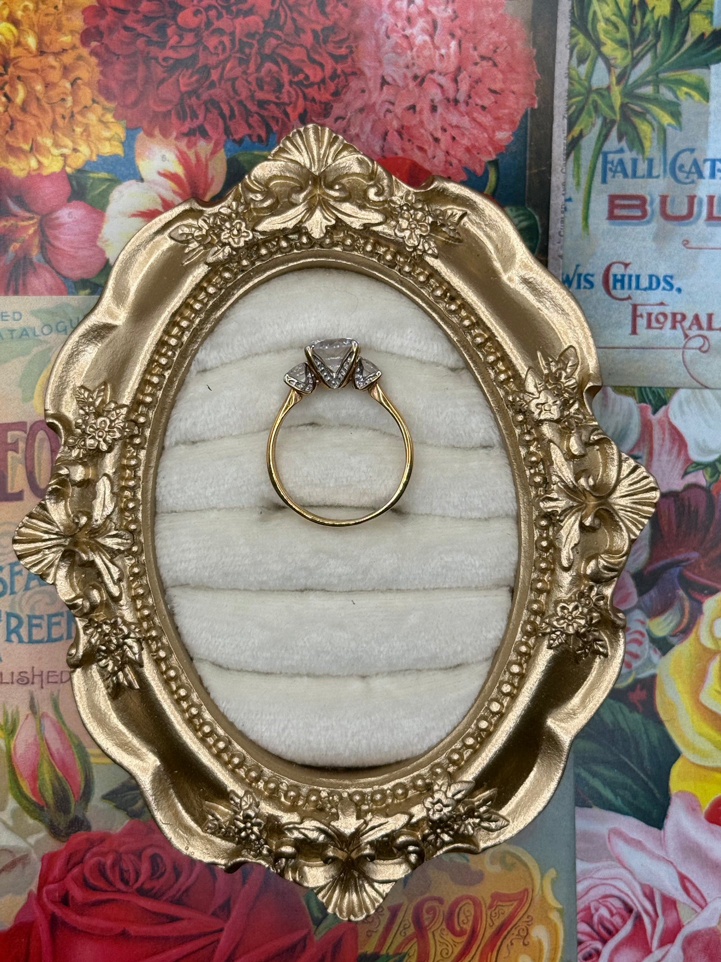 Vintage Gold Tone Ring Size 9.5