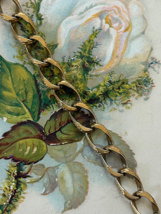 gold tone chain link detailed bracelet