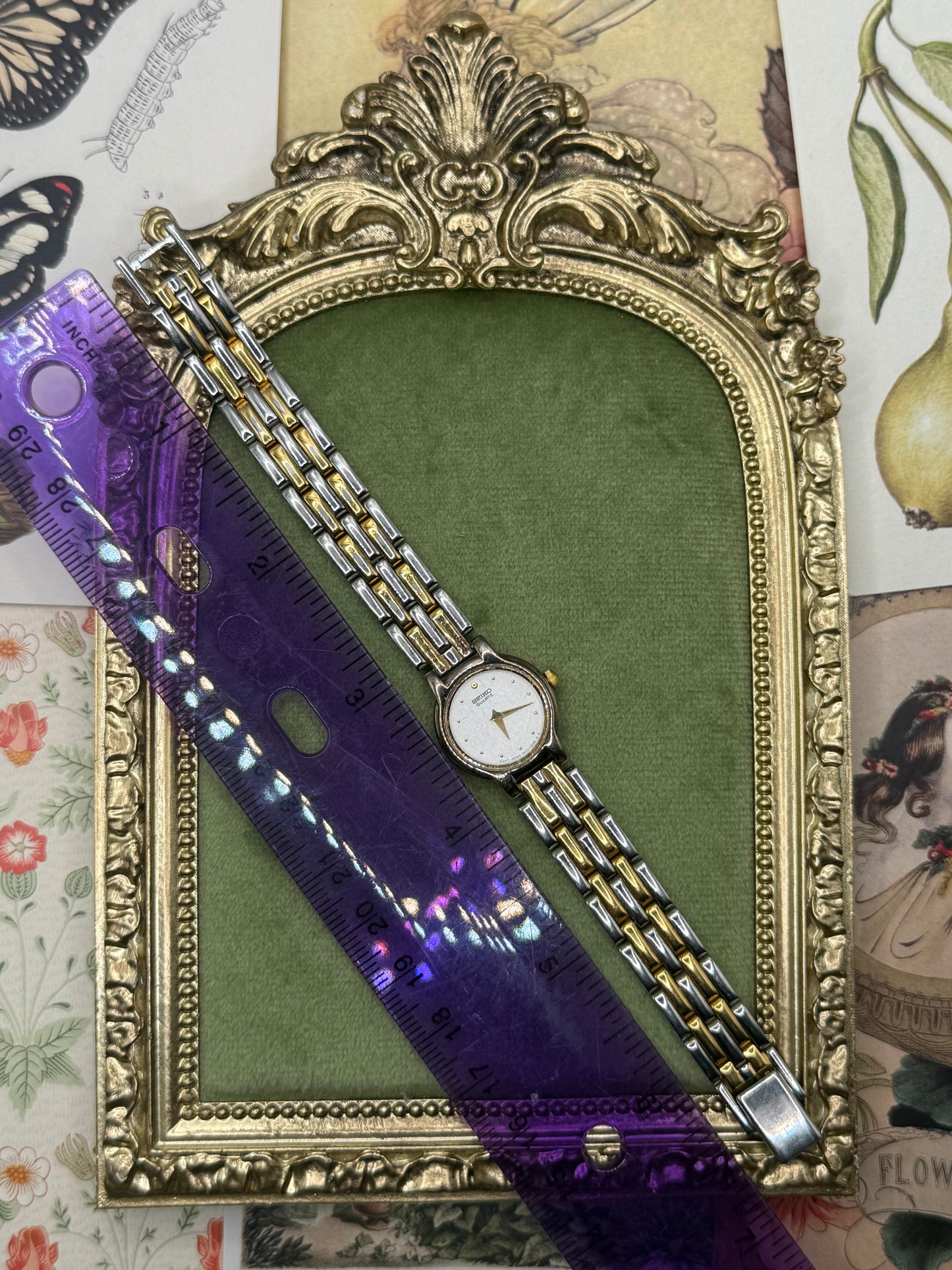 Working Vintage Two Tone Seiko Watch