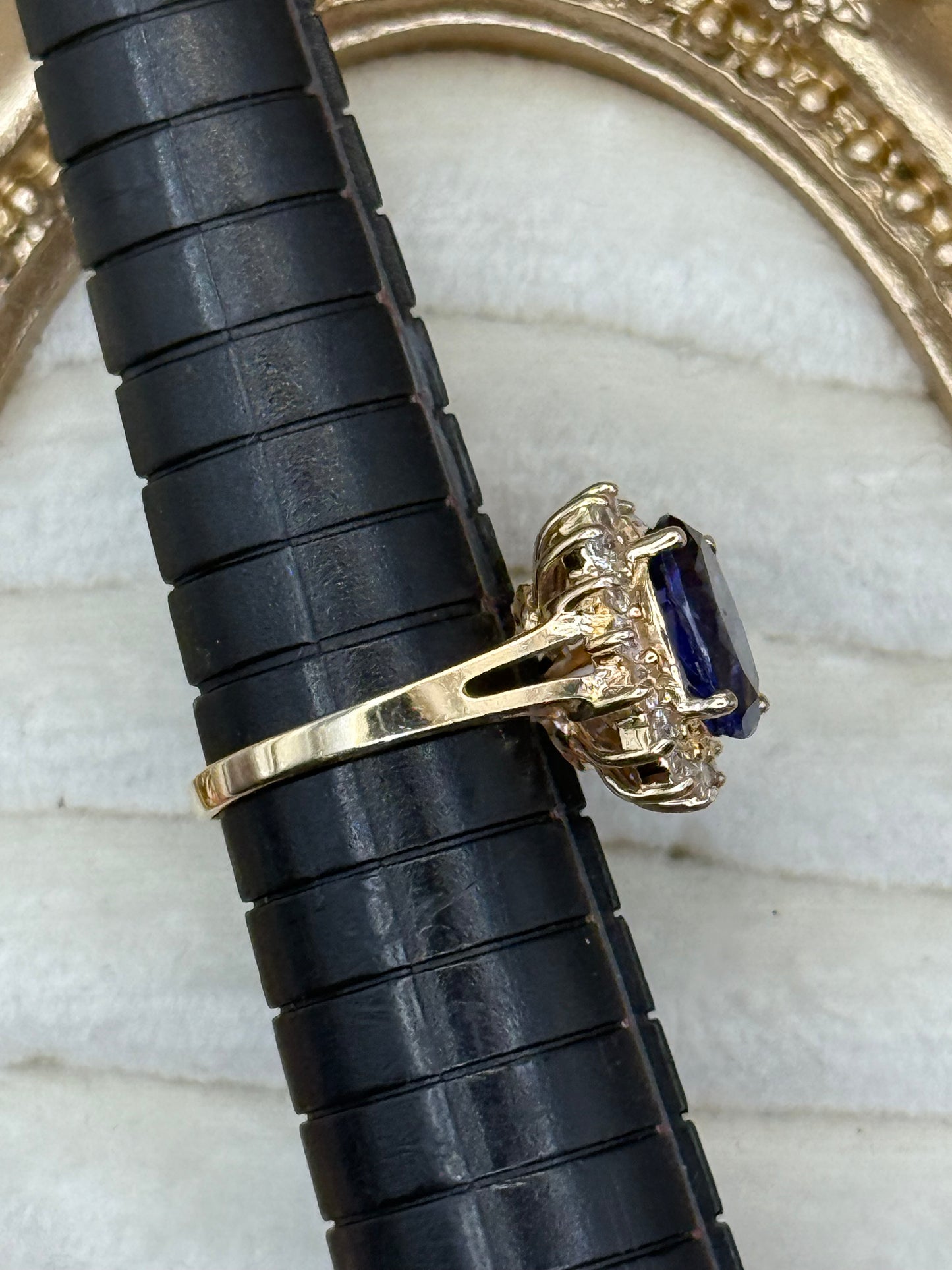 Vintage 14K Estate CZ Ring Size 5.25