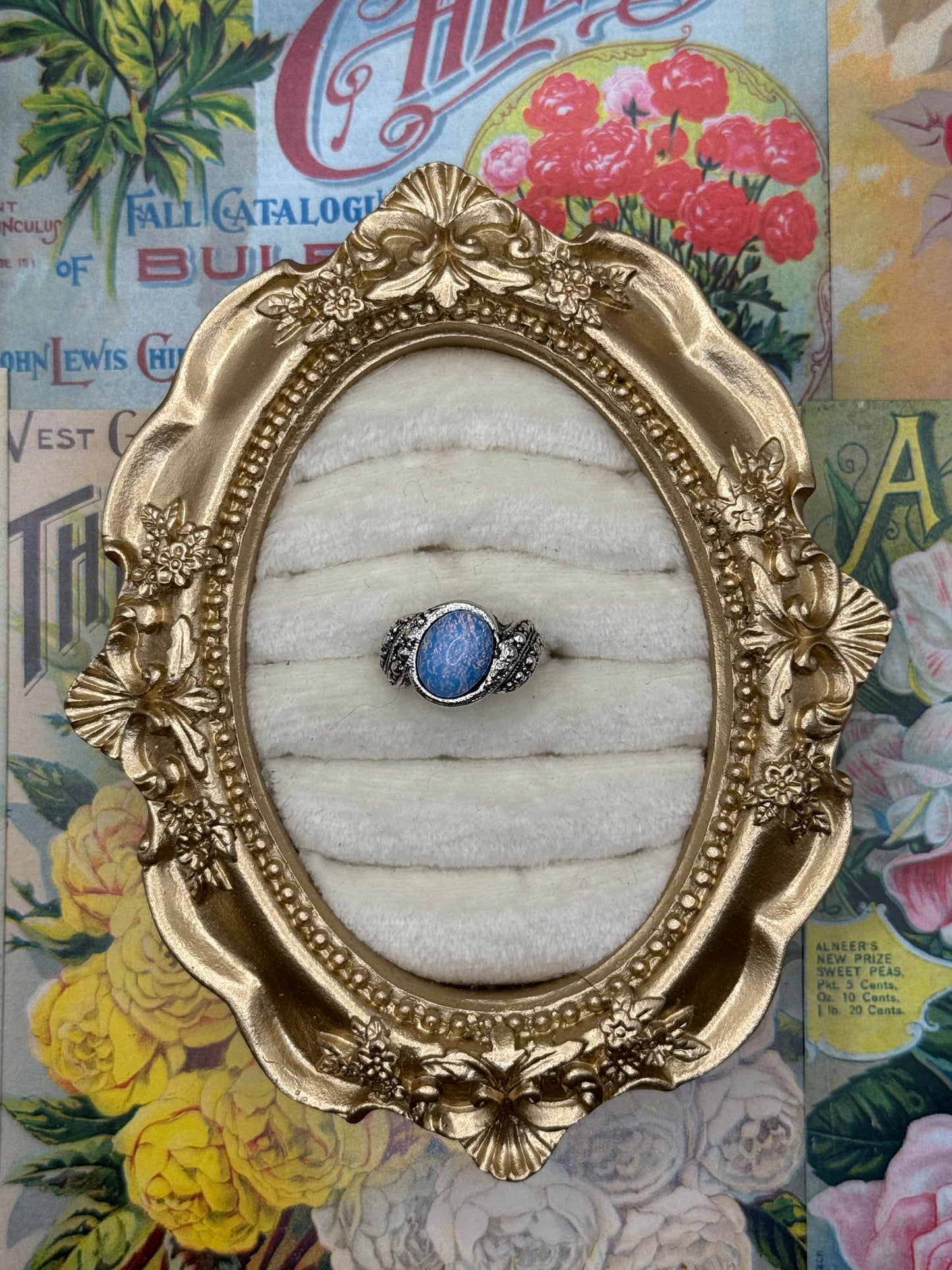 Vintage Silver Tone Ring Size 6