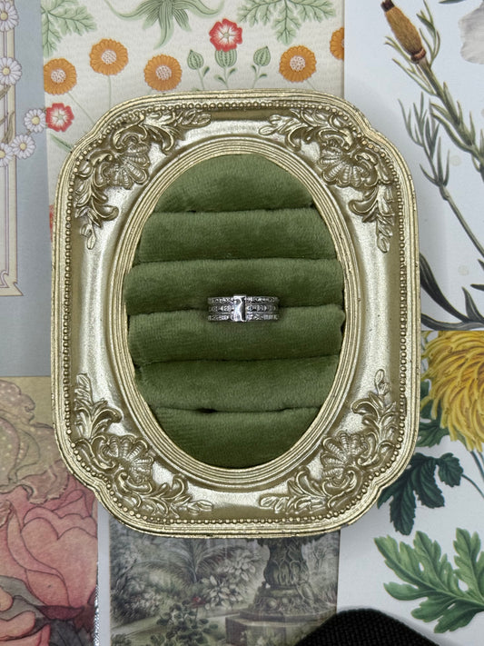 Vintage Silver Tone Dainty Avon Ring Size 5